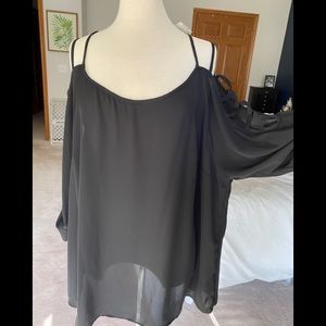 Torrid open shoulder blouse
